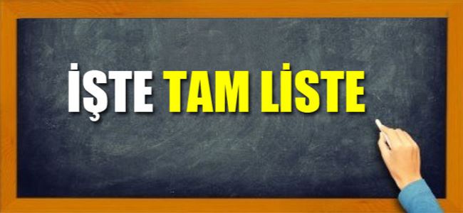 Öğretmen nakilleri açıklandı