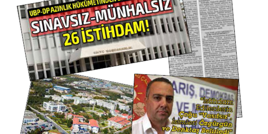 Usulsüz, yasa dışı, partizan!