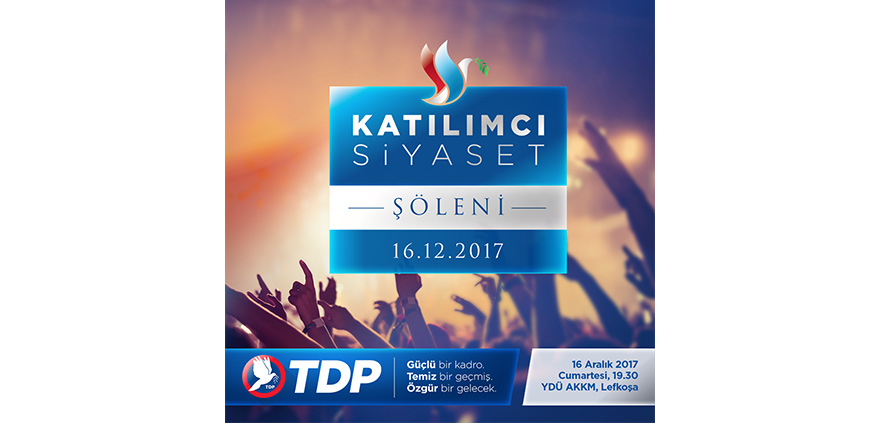 TDP,  "Katılımcı Siyaset Şöleni" düzenliyor