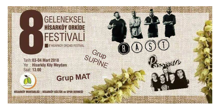 Hisarköy Orkide Festivali 3 Mart’ta başlayacak