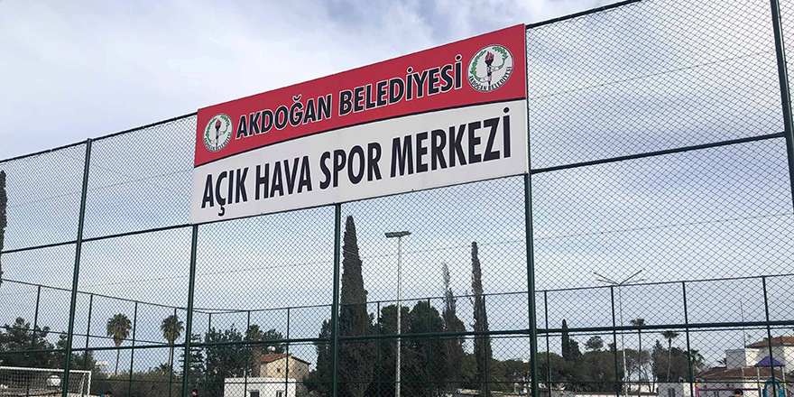 Akdoğan'da 'Açık Hava Spor Merkezi'ne hizmette…