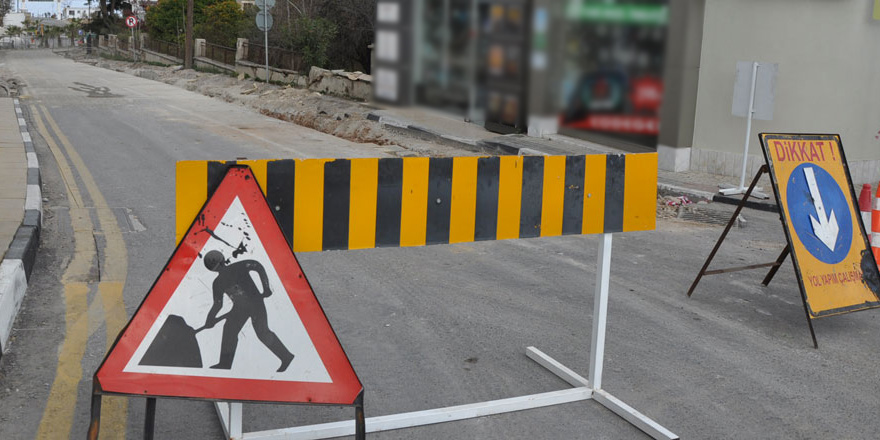 Girne'de Sarıyer Sokak bir hafta trafiğe kapalı