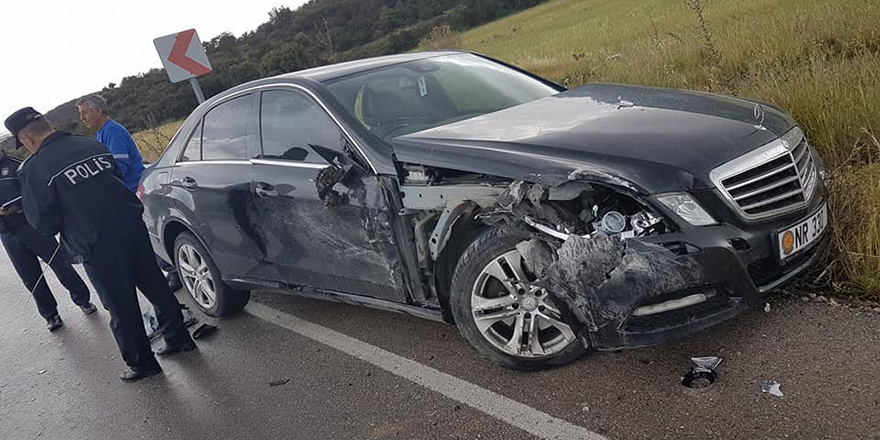 Cemal Erdoğan, trafik kazası geçirdi