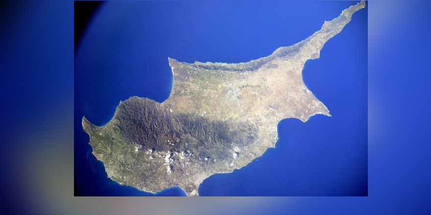 Kıbrıs uzaydan  böyle görüntüledi
