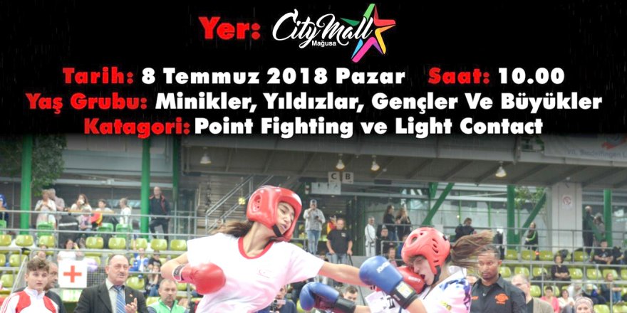 City Mall, Kick Boks Ligi’ne ev sahipliği yapacak