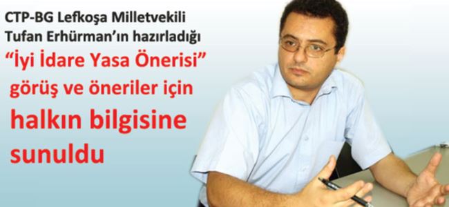 “İyi İdare Yasa Önerisi Resmi Gazetede