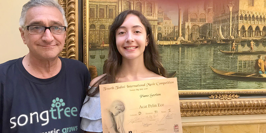 Pelin Ece Acar'a İtalya 'da ikincilik ödülü