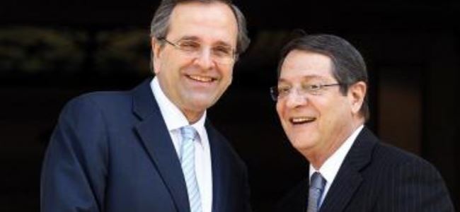 Anastasiades, Samaras ile görüştü