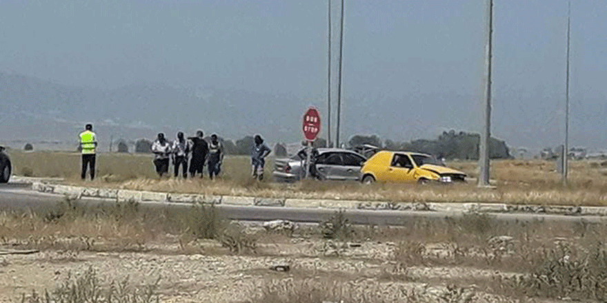 Lefkoşa-Mağusa Anayolu'nda kaza: 6 yaralı