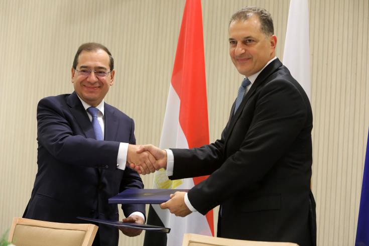 Denizaltı gaz boru hattı için Mısır ile Kıbrıs arasındaki anlaşma Lefkoşa’da imzalandı