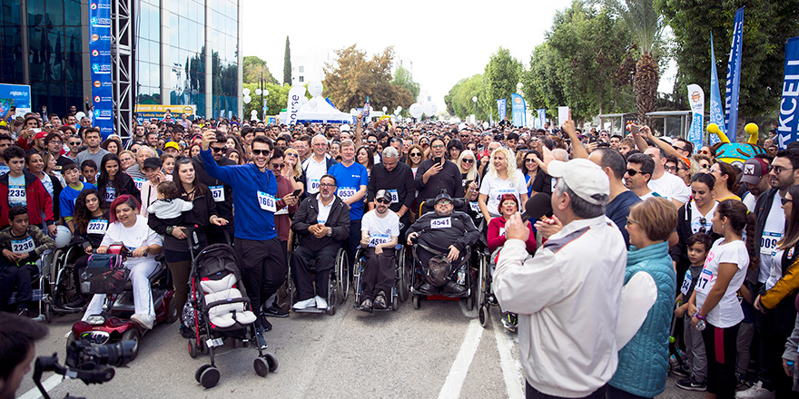 Lefkoşa Maraton'undan renkli görüntüler