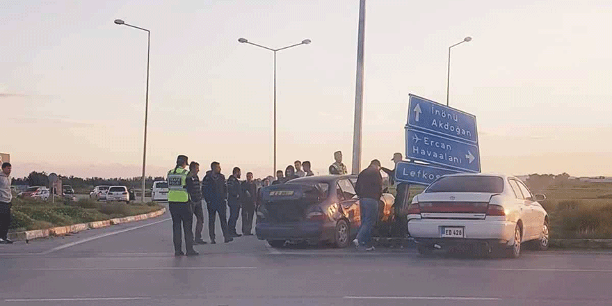 Mağusa-Lefkoşa Anayolu'nda kaza