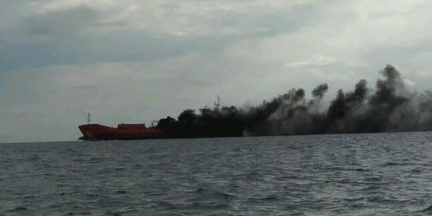Larnaka'da doğalgaz taşıyan gemide patlama meydana geldi