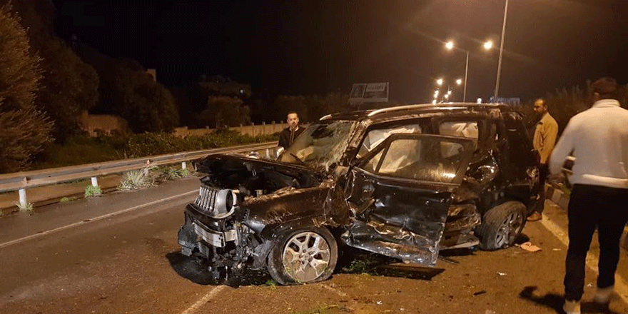 Girne-Lefkoşa Anayolu'nda kaza