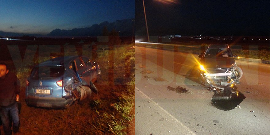 Lefkoşa-Girne anayolunda kaza: 1 yaralı