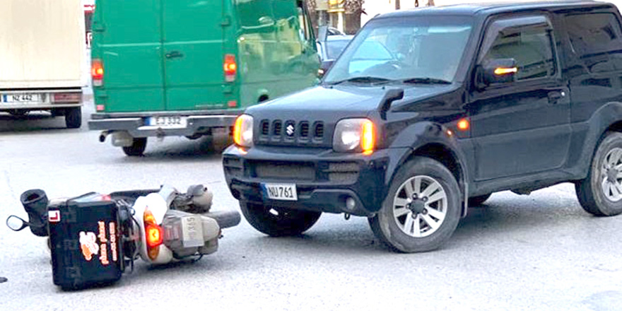 Lefkoşa’da trafik kazası: 1 yaralı