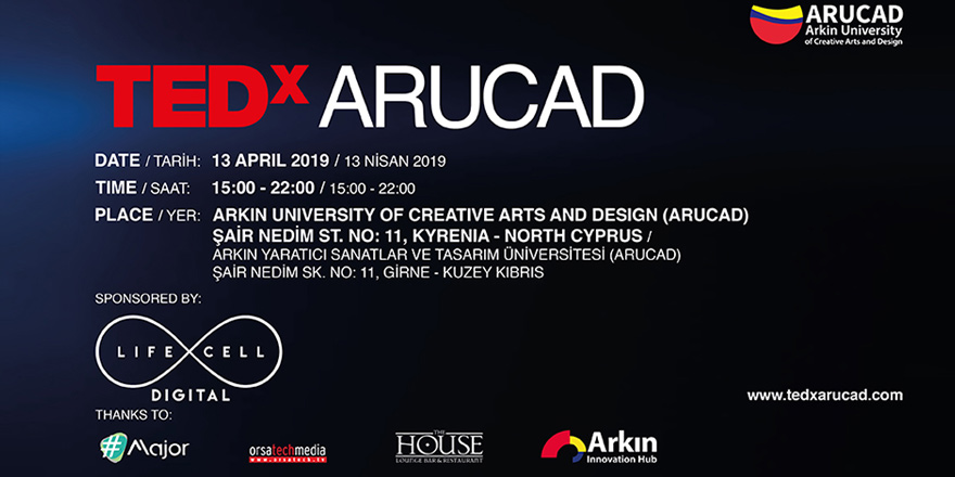 ARUCAD’da 13 Nisan’da TEDx Konferansı düzenleniyor