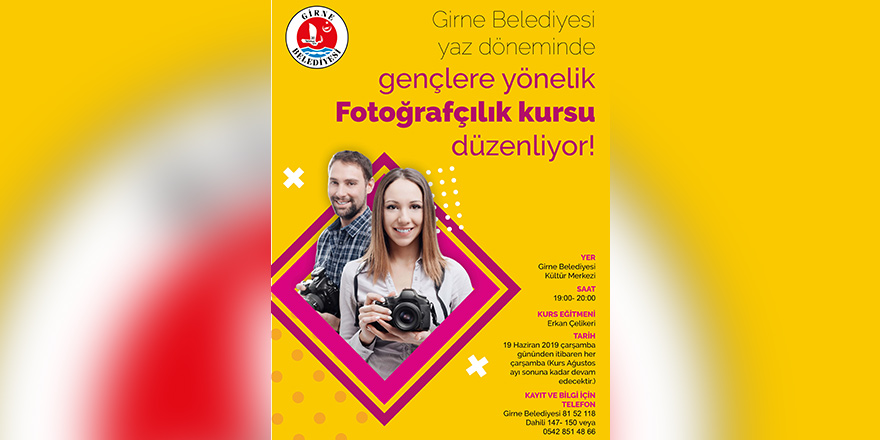 Gençler için fotoğrafçılık kursu