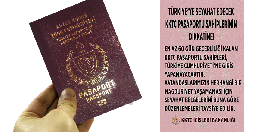 Türkiye'ye seyahat edeceklere pasaport uyarısı