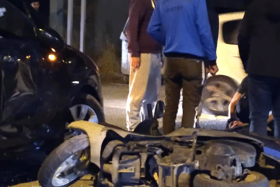 Girne’de motor kazası: 1 yaralı