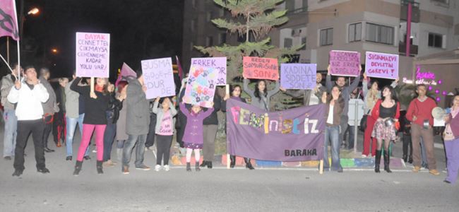 Baraka kadına yönelik şiddete karşı sokağa çıktı