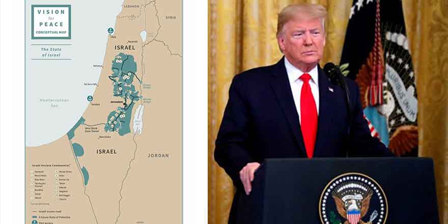 Trump yeni İsrail haritası paylaştı