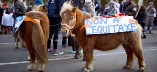 Pariste vergi protestosu