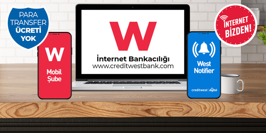 Credıtwest Bank, tüm hizmetlerini ATM ve dijıtal ortamda sunuyor