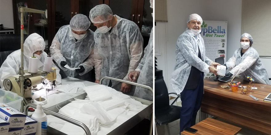 Tatar, tıbbi maske üretim tesisinde inceleme yaptı