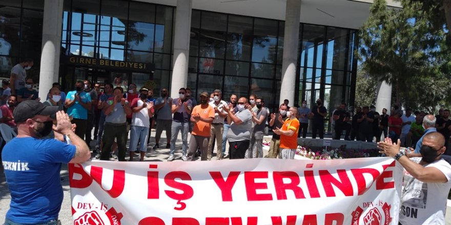 Girne Belediyesi’nde 2 saatlik uyarı grevi