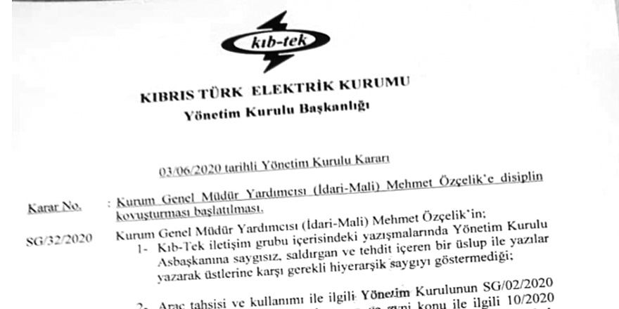 KIB-TEK Genel Müdür Yardımcısı'na  soruşturma