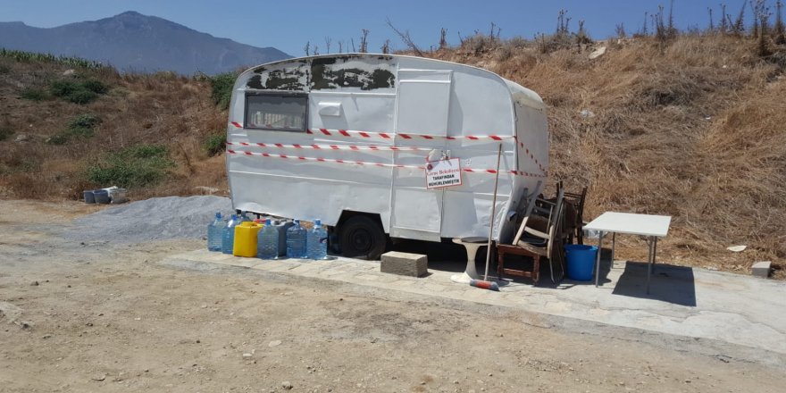 Karakum bölgesindeki karavan ve çadır zabıta ekipleri tarafından kaldırıldı