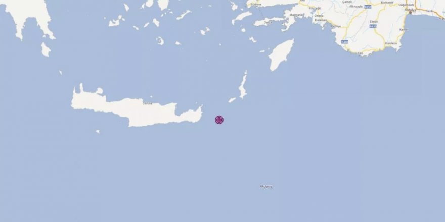 Akdeniz'de 4,1 büyüklüğünde deprem