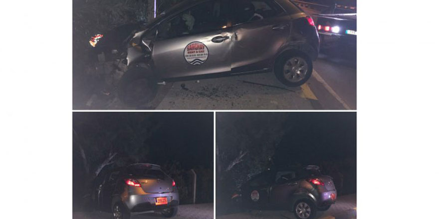 Girne - Alsancak yolunda kaza: Sürücü 5 yaralıyı olay yerinde bıraktı