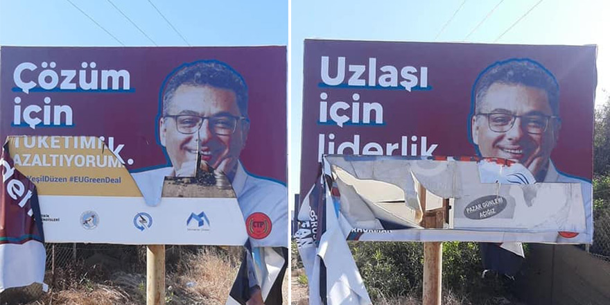 ERHÜRMAN AFİŞLERİNE SALDIRI