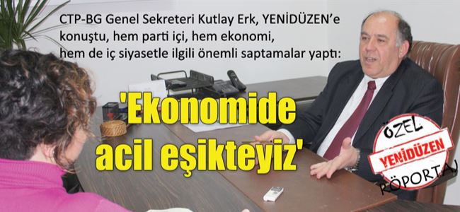 Ekonomide acil eşikteyiz