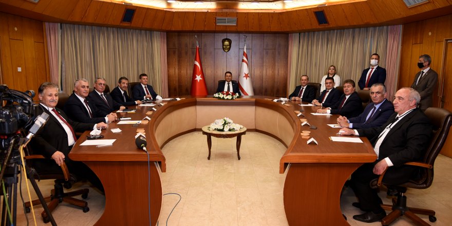 UBP-DP-YDP hükümeti ilk Bakanlar Kurulu toplantısını yaptı