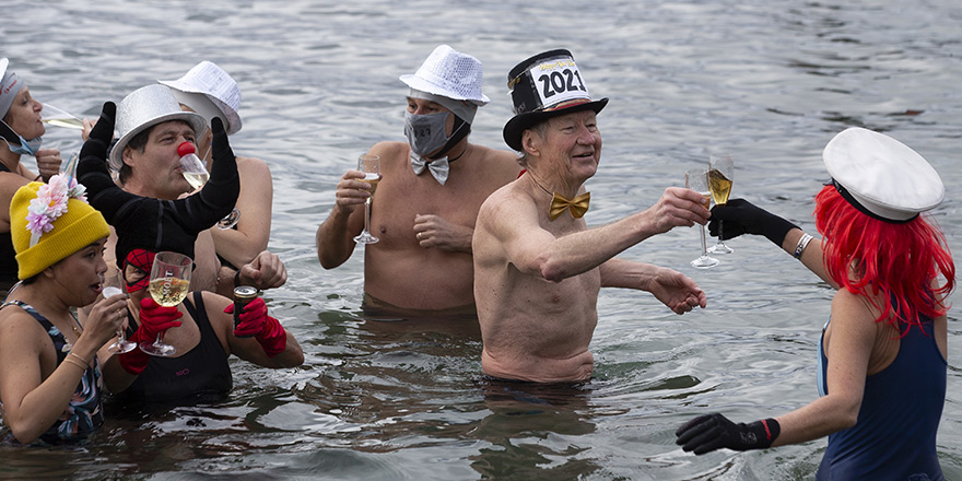 Soğuk su, şampanya ve yılbaşı!