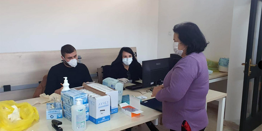 Girne’de aşılanma başladı, 102 kişi aşılandı