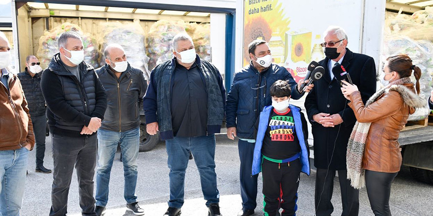 Girne’de 10 bin paket gıda yardımı