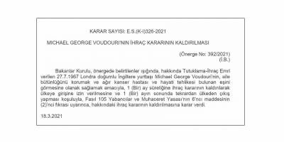 İhraç kararı  kaldırıldı