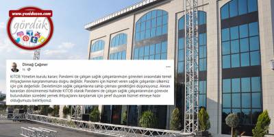 KITOB: “Pandemi çalışanlarının yemek ihtiyaçlarını karşılayacağız”