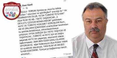 Kanlı’dan “Türkiye’ye ilhak” söylemi