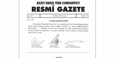 Harita Dairesi Müdürlüğü’ne Aşkın Korkmazer atandı