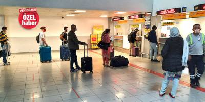 Saatlerce uçuş için beklediler, yetkili bir muhatap bulamadılar