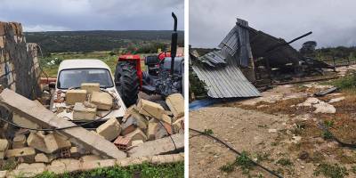 Yenierenköy’de hortum yıktı geçti