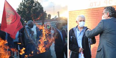 Barış için ateş yandı, sloganlar atıldı