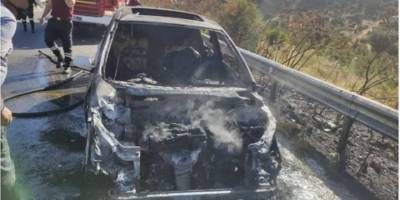 Boğazköy’de araç yangını