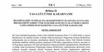 Belediyelere elektrik borcu yapılandırması