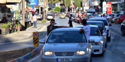 Lefkoşa’da Filistin’e destek gösterisi